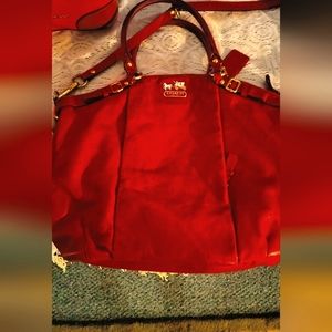 Coach red purse